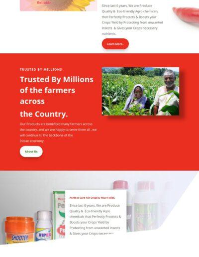 Website for Pesticide company